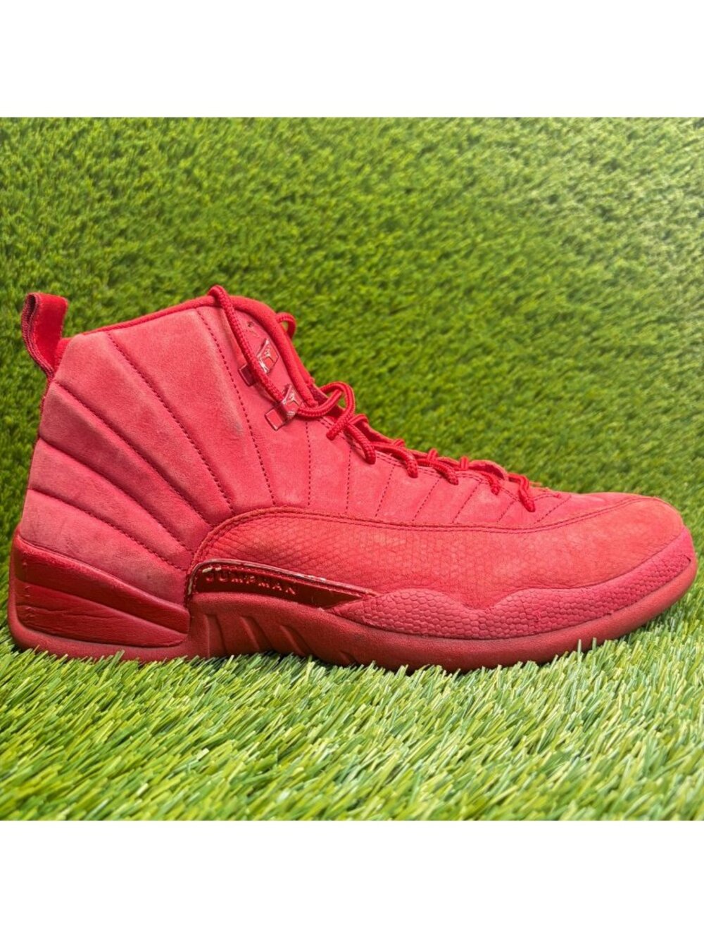 Nike Air Jordan 12 Retro Mens Size 12 Red Athletic Basketball Shoes Sneakers